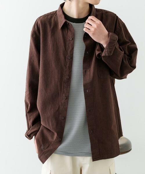 URBAN RESEARCH ITEMS / アーバンリサーチ アイテムズ シャツ・ブラウス | 『セットアップ対応』天然素材リネンコットンレギュラーカラーシャツ | 詳細9
