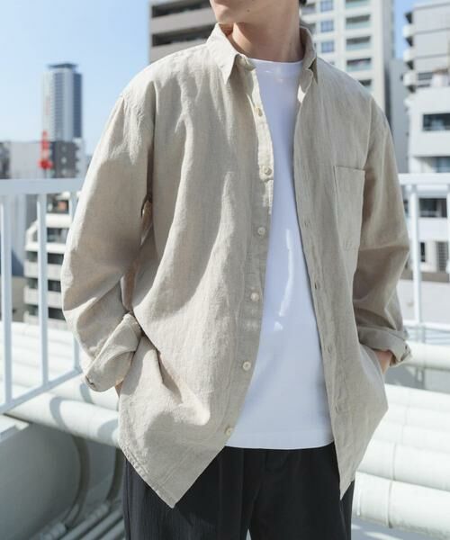 URBAN RESEARCH ITEMS / アーバンリサーチ アイテムズ シャツ・ブラウス | 『セットアップ対応』天然素材リネンコットンレギュラーカラーシャツ | 詳細19