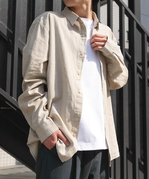 URBAN RESEARCH ITEMS / アーバンリサーチ アイテムズ シャツ・ブラウス | 『セットアップ対応』天然素材リネンコットンレギュラーカラーシャツ | 詳細28