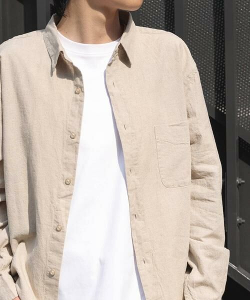 URBAN RESEARCH ITEMS / アーバンリサーチ アイテムズ シャツ・ブラウス | 『セットアップ対応』天然素材リネンコットンレギュラーカラーシャツ | 詳細26