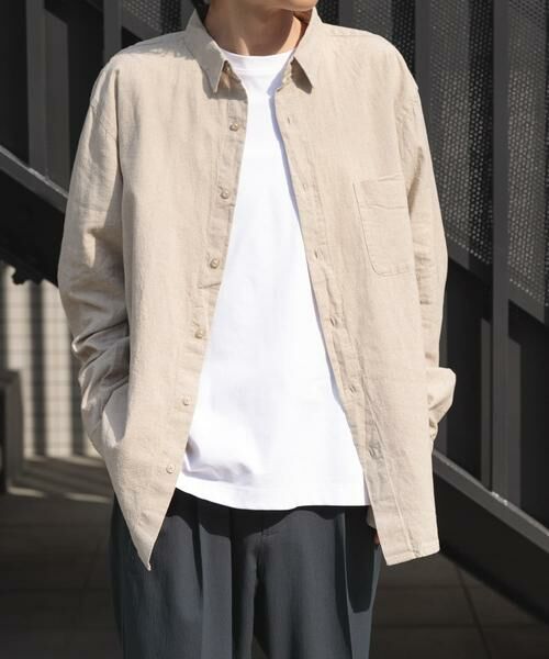 URBAN RESEARCH ITEMS / アーバンリサーチ アイテムズ シャツ・ブラウス | 『セットアップ対応』天然素材リネンコットンレギュラーカラーシャツ | 詳細27