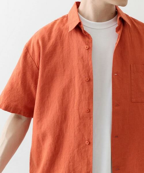 URBAN RESEARCH ITEMS / アーバンリサーチ アイテムズ シャツ・ブラウス | 『セットアップ対応』天然素材リネンコットンレギュラーカラー半袖シャツ | 詳細1