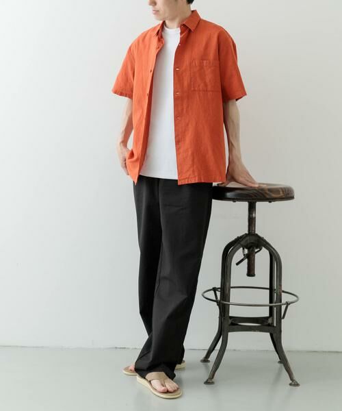 URBAN RESEARCH ITEMS / アーバンリサーチ アイテムズ シャツ・ブラウス | 『セットアップ対応』天然素材リネンコットンレギュラーカラー半袖シャツ | 詳細6