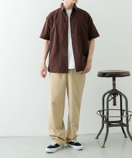 URBAN RESEARCH ITEMS / アーバンリサーチ アイテムズ シャツ・ブラウス | 『セットアップ対応』天然素材リネンコットンレギュラーカラー半袖シャツ | 詳細21