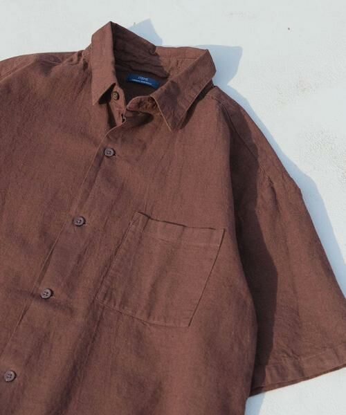 URBAN RESEARCH ITEMS / アーバンリサーチ アイテムズ シャツ・ブラウス | 『セットアップ対応』天然素材リネンコットンレギュラーカラー半袖シャツ | 詳細22