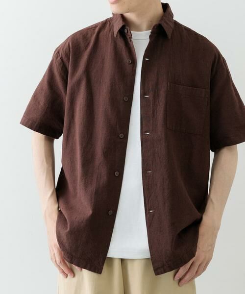 URBAN RESEARCH ITEMS / アーバンリサーチ アイテムズ シャツ・ブラウス | 『セットアップ対応』天然素材リネンコットンレギュラーカラー半袖シャツ | 詳細17