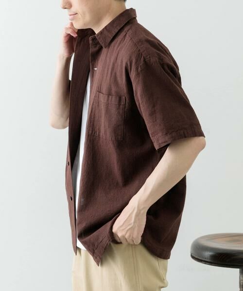 URBAN RESEARCH ITEMS / アーバンリサーチ アイテムズ シャツ・ブラウス | 『セットアップ対応』天然素材リネンコットンレギュラーカラー半袖シャツ | 詳細19