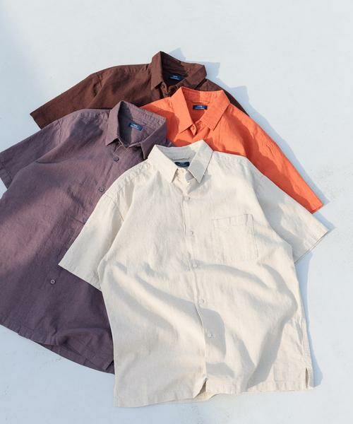 URBAN RESEARCH ITEMS / アーバンリサーチ アイテムズ シャツ・ブラウス | 『セットアップ対応』天然素材リネンコットンレギュラーカラー半袖シャツ | 詳細25