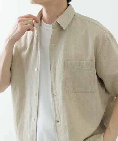 URBAN RESEARCH ITEMS / アーバンリサーチ アイテムズ シャツ・ブラウス | 『セットアップ対応』天然素材リネンコットンレギュラーカラー半袖シャツ | 詳細27