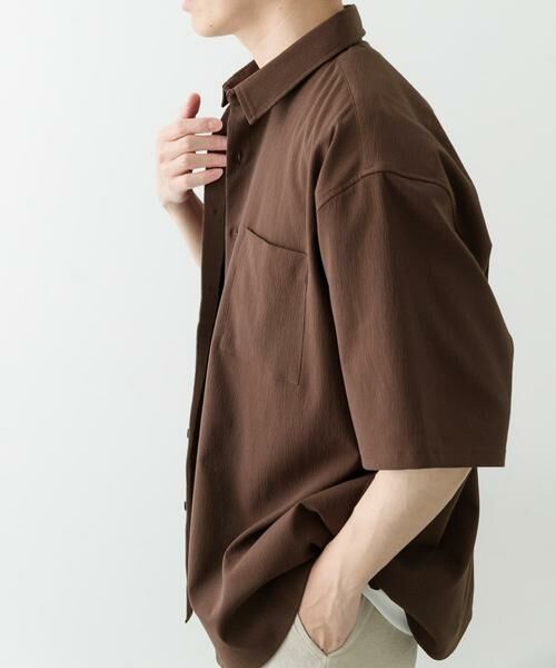 URBAN RESEARCH ITEMS / アーバンリサーチ アイテムズ シャツ・ブラウス | ヨウリュウレギュラーカラー半袖シャツ | 詳細8