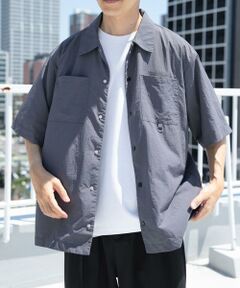 URBAN RESEARCH ITEMS / アーバンリサーチ アイテムズ シャツ・ブラウス | 『撥水/イージーケア/接触冷感/UVカット』タスランナイロンスナップボタン半袖シャツ