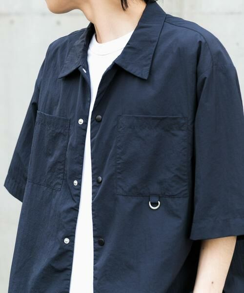 URBAN RESEARCH ITEMS / アーバンリサーチ アイテムズ シャツ・ブラウス | 『撥水/イージーケア/接触冷感/UVカット』タスランナイロンスナップボタン半袖シャツ | 詳細1