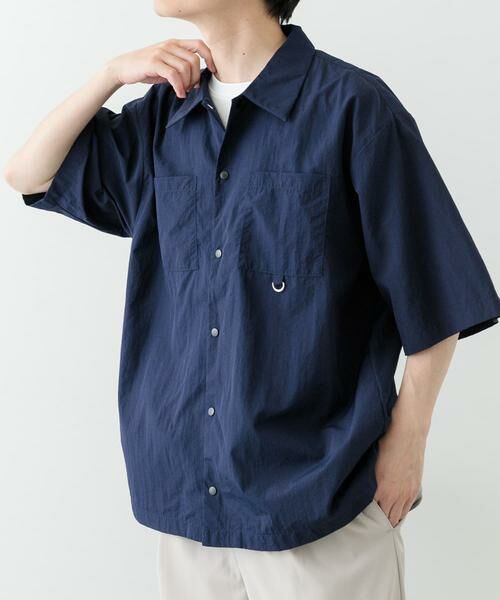 URBAN RESEARCH ITEMS / アーバンリサーチ アイテムズ シャツ・ブラウス | 『撥水/イージーケア/接触冷感/UVカット』タスランナイロンスナップボタン半袖シャツ | 詳細10