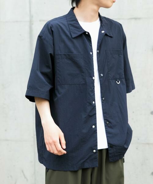 URBAN RESEARCH ITEMS / アーバンリサーチ アイテムズ シャツ・ブラウス | 『撥水/イージーケア/接触冷感/UVカット』タスランナイロンスナップボタン半袖シャツ | 詳細2
