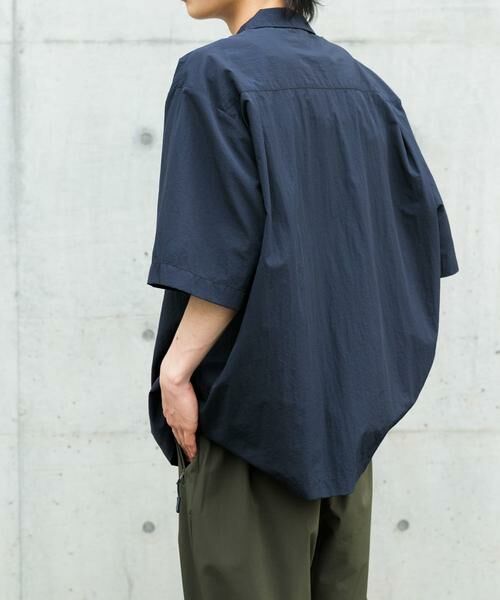 URBAN RESEARCH ITEMS / アーバンリサーチ アイテムズ シャツ・ブラウス | 『撥水/イージーケア/接触冷感/UVカット』タスランナイロンスナップボタン半袖シャツ | 詳細3