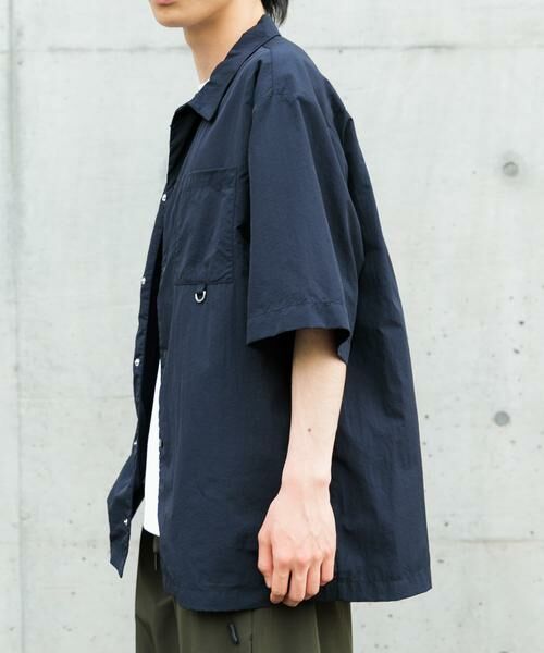 URBAN RESEARCH ITEMS / アーバンリサーチ アイテムズ シャツ・ブラウス | 『撥水/イージーケア/接触冷感/UVカット』タスランナイロンスナップボタン半袖シャツ | 詳細4