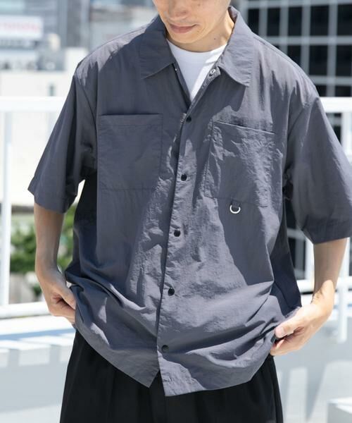 URBAN RESEARCH ITEMS / アーバンリサーチ アイテムズ シャツ・ブラウス | 『撥水/イージーケア/接触冷感/UVカット』タスランナイロンスナップボタン半袖シャツ | 詳細29