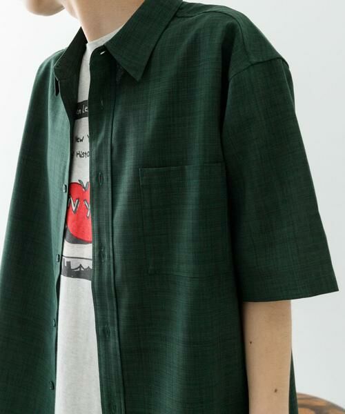 URBAN RESEARCH ITEMS / アーバンリサーチ アイテムズ シャツ・ブラウス | 『イージーケア/速乾/UVカット』『セットアップ対応』クイックドライリネンタッチ半袖シャツ | 詳細1