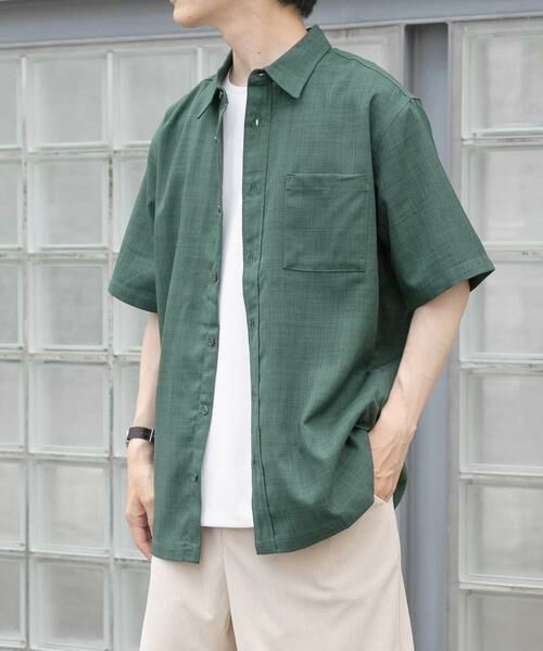 URBAN RESEARCH ITEMS / アーバンリサーチ アイテムズ シャツ・ブラウス | 『イージーケア/速乾/UVカット』『セットアップ対応』クイックドライリネンタッチ半袖シャツ | 詳細10