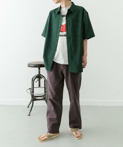 URBAN RESEARCH ITEMS / アーバンリサーチ アイテムズ シャツ・ブラウス | 『イージーケア/速乾/UVカット』『セットアップ対応』クイックドライリネンタッチ半袖シャツ | 詳細6