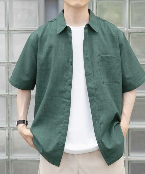URBAN RESEARCH ITEMS / アーバンリサーチ アイテムズ シャツ・ブラウス | 『イージーケア/速乾/UVカット』『セットアップ対応』クイックドライリネンタッチ半袖シャツ | 詳細7