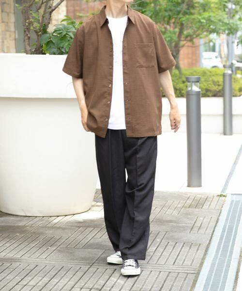 URBAN RESEARCH ITEMS / アーバンリサーチ アイテムズ シャツ・ブラウス | 『イージーケア/速乾/UVカット』『セットアップ対応』クイックドライリネンタッチ半袖シャツ | 詳細20