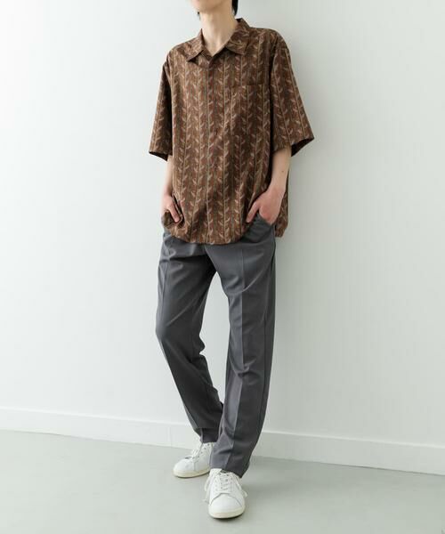 URBAN RESEARCH ITEMS / アーバンリサーチ アイテムズ シャツ・ブラウス | リーフプリントオープンカラー半袖シャツ | 詳細10