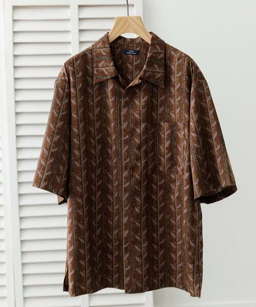 URBAN RESEARCH ITEMS / アーバンリサーチ アイテムズ シャツ・ブラウス | リーフプリントオープンカラー半袖シャツ | 詳細11