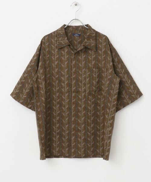 URBAN RESEARCH ITEMS / アーバンリサーチ アイテムズ シャツ・ブラウス | リーフプリントオープンカラー半袖シャツ | 詳細12