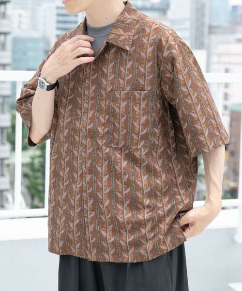 URBAN RESEARCH ITEMS / アーバンリサーチ アイテムズ シャツ・ブラウス | リーフプリントオープンカラー半袖シャツ | 詳細2