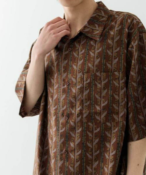 URBAN RESEARCH ITEMS / アーバンリサーチ アイテムズ シャツ・ブラウス | リーフプリントオープンカラー半袖シャツ | 詳細5