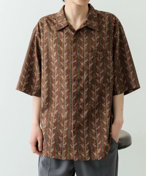 URBAN RESEARCH ITEMS / アーバンリサーチ アイテムズ シャツ・ブラウス | リーフプリントオープンカラー半袖シャツ | 詳細6