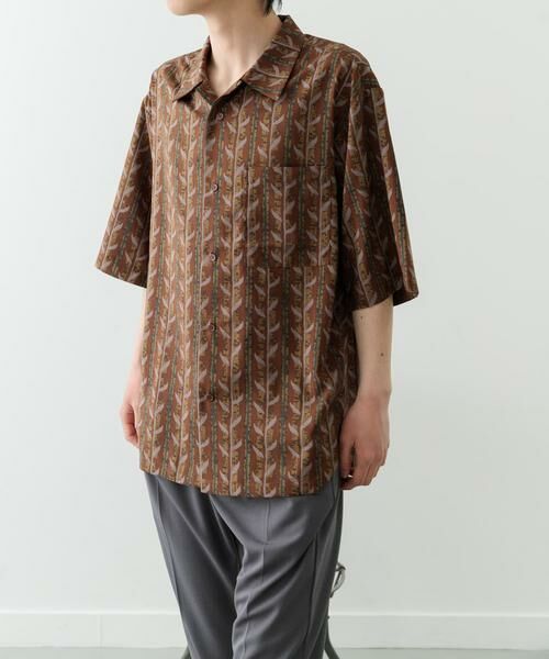 URBAN RESEARCH ITEMS / アーバンリサーチ アイテムズ シャツ・ブラウス | リーフプリントオープンカラー半袖シャツ | 詳細7