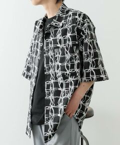 URBAN RESEARCH ITEMS / アーバンリサーチ アイテムズ シャツ・ブラウス | ラインアートプリントオープンカラー半袖シャツ