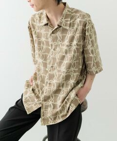 URBAN RESEARCH ITEMS / アーバンリサーチ アイテムズ シャツ・ブラウス | ラインアートプリントオープンカラー半袖シャツ
