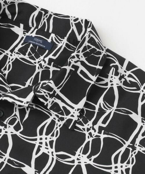 URBAN RESEARCH ITEMS / アーバンリサーチ アイテムズ シャツ・ブラウス | ラインアートプリントオープンカラー半袖シャツ | 詳細18