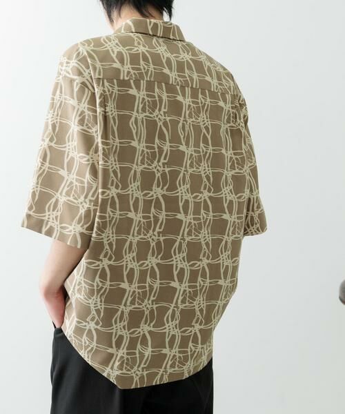 URBAN RESEARCH ITEMS / アーバンリサーチ アイテムズ シャツ・ブラウス | ラインアートプリントオープンカラー半袖シャツ | 詳細22