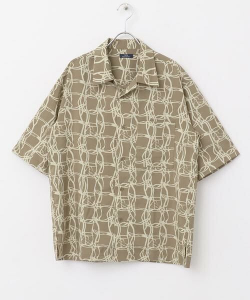 URBAN RESEARCH ITEMS / アーバンリサーチ アイテムズ シャツ・ブラウス | ラインアートプリントオープンカラー半袖シャツ | 詳細24