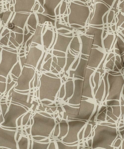 URBAN RESEARCH ITEMS / アーバンリサーチ アイテムズ シャツ・ブラウス | ラインアートプリントオープンカラー半袖シャツ | 詳細26