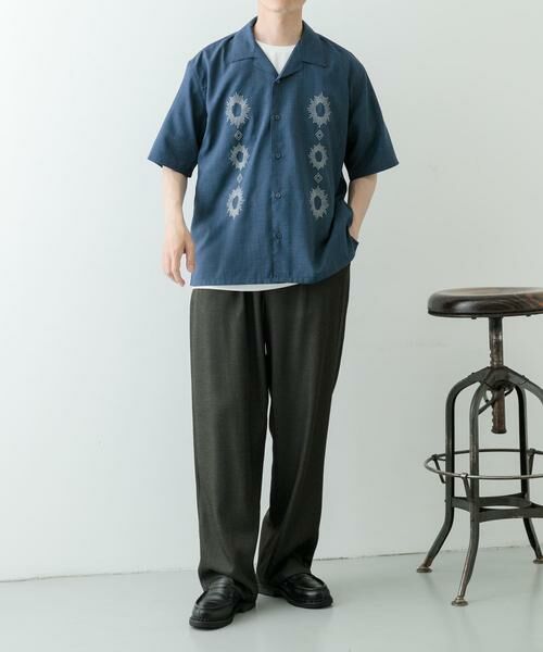 URBAN RESEARCH ITEMS / アーバンリサーチ アイテムズ シャツ・ブラウス | モチーフ刺繍ドライタッチ 半袖シャツ | 詳細9