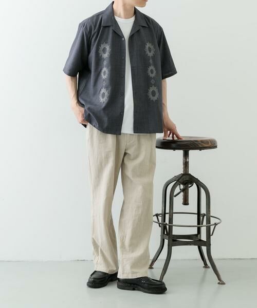 URBAN RESEARCH ITEMS / アーバンリサーチ アイテムズ シャツ・ブラウス | モチーフ刺繍ドライタッチ 半袖シャツ | 詳細15