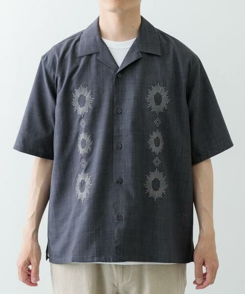 URBAN RESEARCH ITEMS / アーバンリサーチ アイテムズ シャツ・ブラウス | モチーフ刺繍ドライタッチ 半袖シャツ | 詳細16