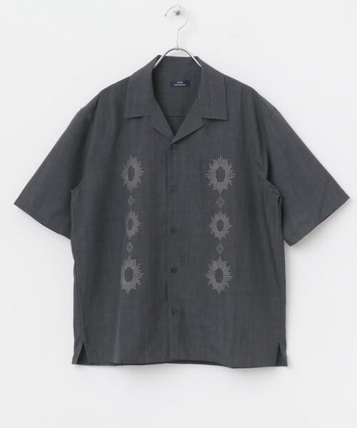 URBAN RESEARCH ITEMS / アーバンリサーチ アイテムズ シャツ・ブラウス | モチーフ刺繍ドライタッチ 半袖シャツ | 詳細19