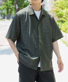 URBAN RESEARCH ITEMS / アーバンリサーチ アイテムズ シャツ・ブラウス | ジオメレースオープンカラー半袖シャツ