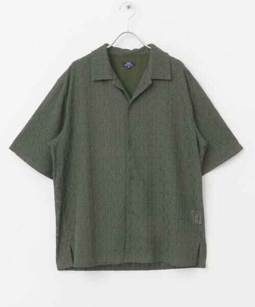 URBAN RESEARCH ITEMS / アーバンリサーチ アイテムズ シャツ・ブラウス | ジオメレースオープンカラー半袖シャツ | 詳細5