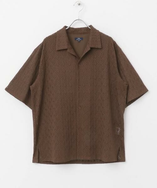 URBAN RESEARCH ITEMS / アーバンリサーチ アイテムズ シャツ・ブラウス | ジオメレースオープンカラー半袖シャツ | 詳細12