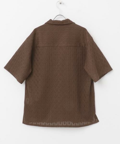 URBAN RESEARCH ITEMS / アーバンリサーチ アイテムズ シャツ・ブラウス | ジオメレースオープンカラー半袖シャツ | 詳細13