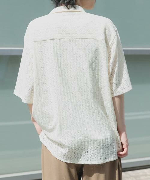 URBAN RESEARCH ITEMS / アーバンリサーチ アイテムズ シャツ・ブラウス | ジオメレースオープンカラー半袖シャツ | 詳細20