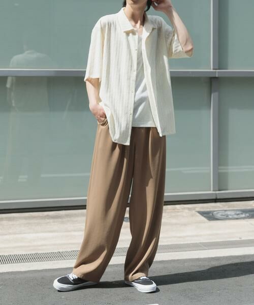 URBAN RESEARCH ITEMS / アーバンリサーチ アイテムズ シャツ・ブラウス | ジオメレースオープンカラー半袖シャツ | 詳細21