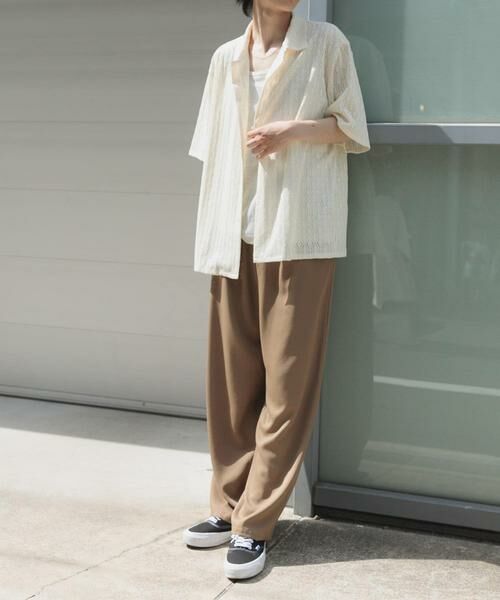 URBAN RESEARCH ITEMS / アーバンリサーチ アイテムズ シャツ・ブラウス | ジオメレースオープンカラー半袖シャツ | 詳細22